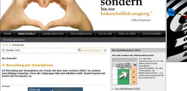 Interview über Mobile Recruiting und Social Recruiting